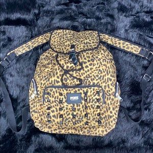 Pink Cheetah print backpack